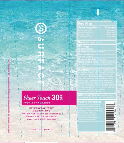 Surface Sun Sheer Touch Spf 30 (Surface Sun Sheer Touch Spf 30 Lotion 74ml)